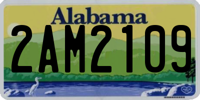AL license plate 2AM2109