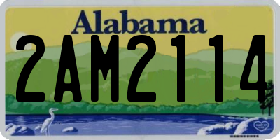 AL license plate 2AM2114
