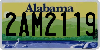 AL license plate 2AM2119