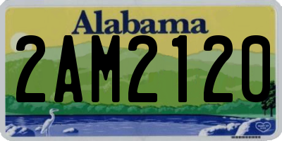 AL license plate 2AM2120