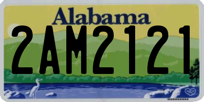 AL license plate 2AM2121