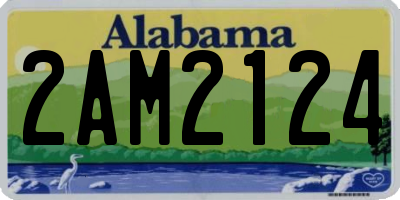 AL license plate 2AM2124