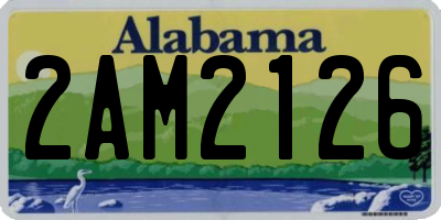 AL license plate 2AM2126