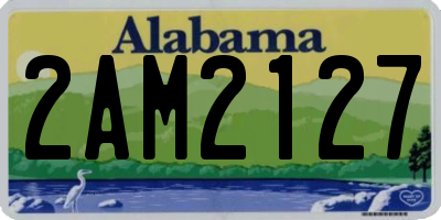 AL license plate 2AM2127