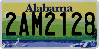AL license plate 2AM2128