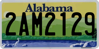 AL license plate 2AM2129