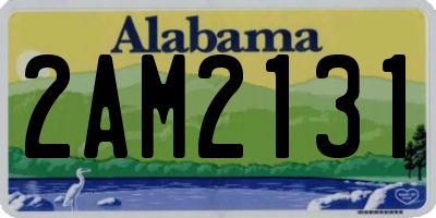 AL license plate 2AM2131