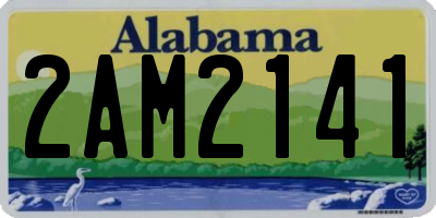 AL license plate 2AM2141