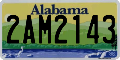 AL license plate 2AM2143