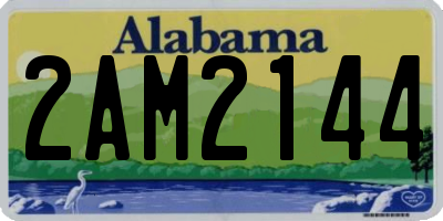 AL license plate 2AM2144