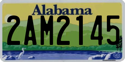 AL license plate 2AM2145