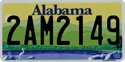 AL license plate 2AM2149