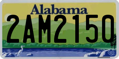 AL license plate 2AM2150