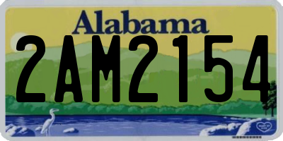 AL license plate 2AM2154