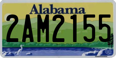 AL license plate 2AM2155