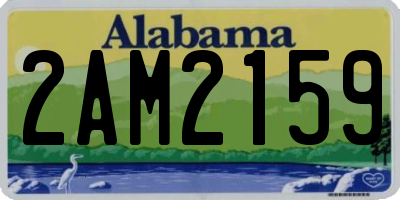 AL license plate 2AM2159