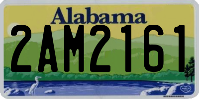 AL license plate 2AM2161