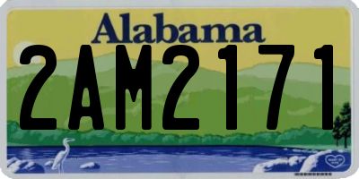 AL license plate 2AM2171