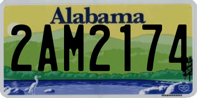 AL license plate 2AM2174