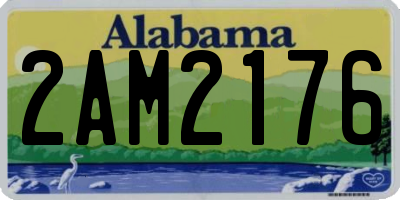 AL license plate 2AM2176
