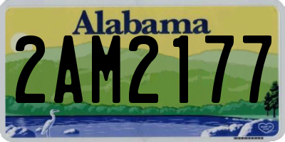 AL license plate 2AM2177