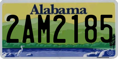 AL license plate 2AM2185