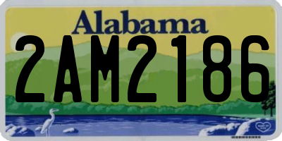 AL license plate 2AM2186