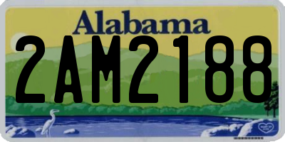 AL license plate 2AM2188