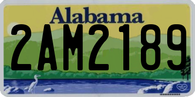 AL license plate 2AM2189