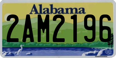 AL license plate 2AM2196