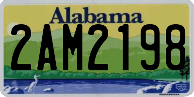AL license plate 2AM2198