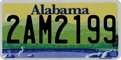 AL license plate 2AM2199