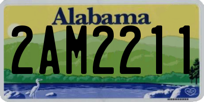 AL license plate 2AM2211