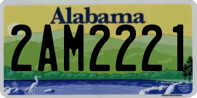 AL license plate 2AM2221
