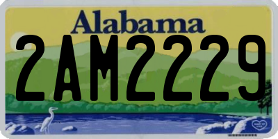 AL license plate 2AM2229