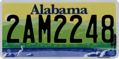 AL license plate 2AM2248