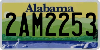 AL license plate 2AM2253