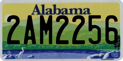 AL license plate 2AM2256