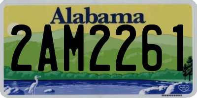 AL license plate 2AM2261