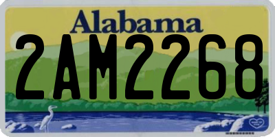 AL license plate 2AM2268