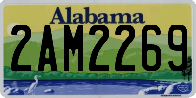 AL license plate 2AM2269