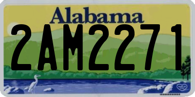 AL license plate 2AM2271