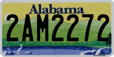 AL license plate 2AM2272