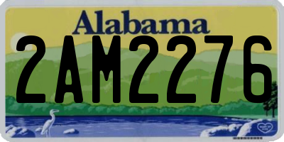 AL license plate 2AM2276