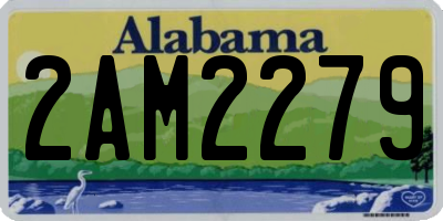AL license plate 2AM2279