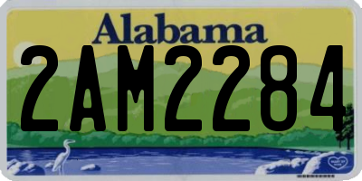 AL license plate 2AM2284