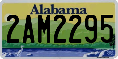 AL license plate 2AM2295