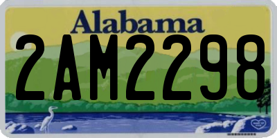 AL license plate 2AM2298