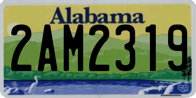 AL license plate 2AM2319