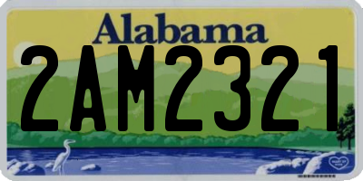AL license plate 2AM2321